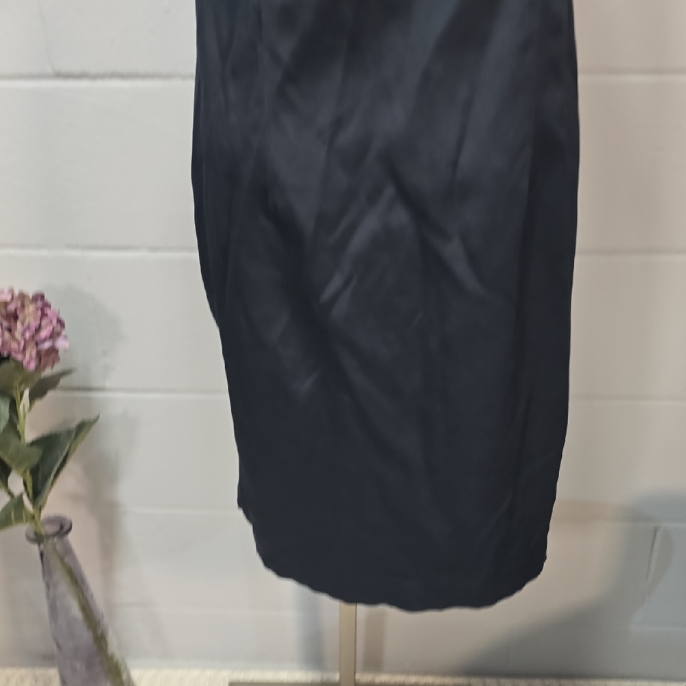 Sharagano Dark Blue Utility Dress with Gold Accents - Picture 8 of 9